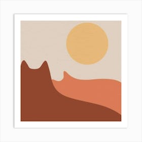 Desert Landscape Art Print