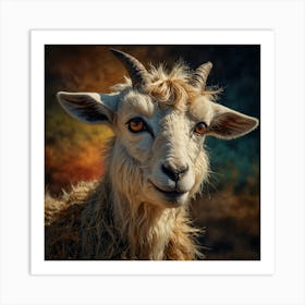 Goat Portrait 2 Art Print