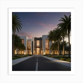 Front Of A Building Art Print