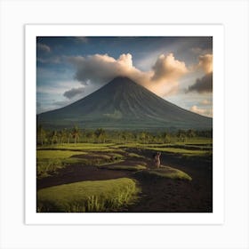 Volcano Art Print