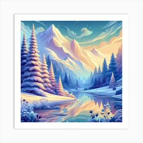 Winter Landscape 6 Art Print