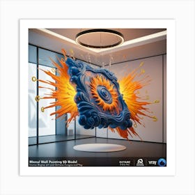 Abstract 3d Model Art Print