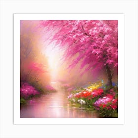 Pink Blossoms Art Print