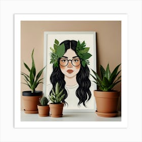 Default Plant Lady Art Print 1 Art Print