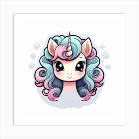 Unicorn Girl 5 Art Print