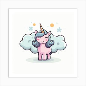 Cute Unicorn 306 Art Print