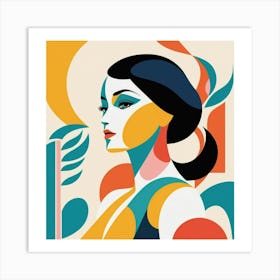 Woman'S Face Art Print