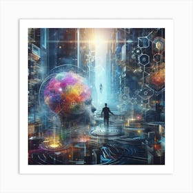 Futuristic Cityscape 17 Art Print