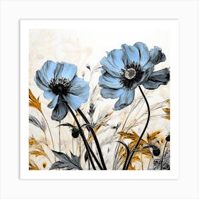 Blue Poppy Art Print