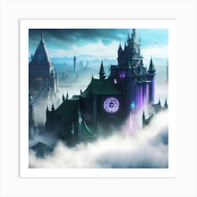 Castle In The Clouds Art Print