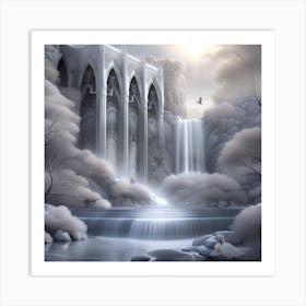 Castle In The Snow 1 Art Print