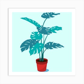 Monstera Plant Art Print