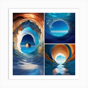 Ice Caves Art Print