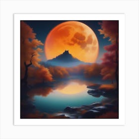 Harvest Moon Dreamscape 23 Art Print