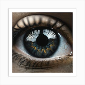 Eye Of A Black Woman Art Print