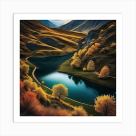 Autumn In The Mountains 34 Art Print