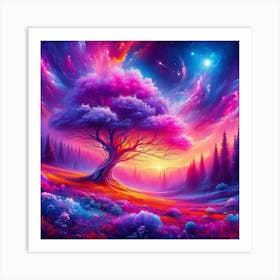 Tree In The Sky 59 Art Print