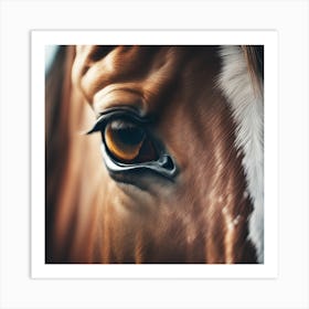 Eye Of A Horse 33 Art Print