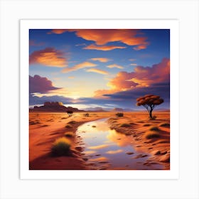 Desert Landscapes Art Print