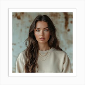 Beige Sweatshirt Art Print