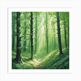 Forest Path 5 Art Print