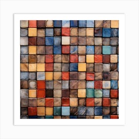 Mosaic Tile Background 2 Art Print