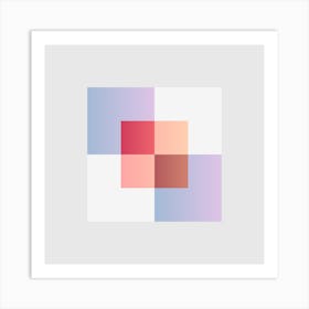 Squares Block 13 Art Print