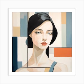 Abstract Of A Woman 8 Art Print