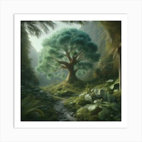 Tree In The Jungle Art Print