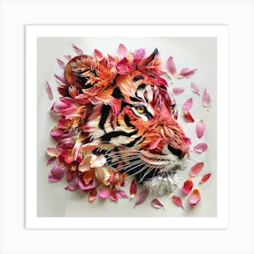 Floral Tiger Art Print