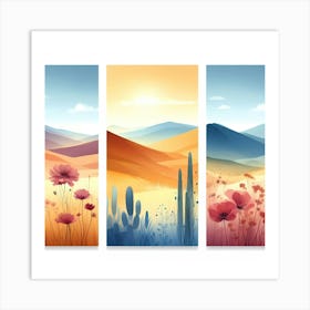 Desert Landscape Art Print