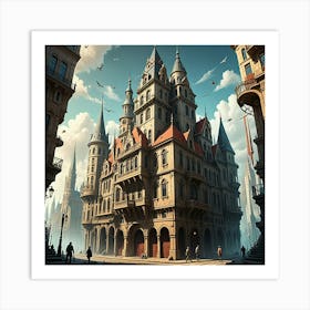 Fantasy City 26 Art Print