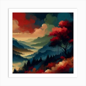 Landscape Painting 278 Art Print