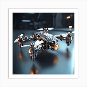 Futuristic Drone Art Print