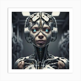 Dna Of A Cyborg 1 Art Print