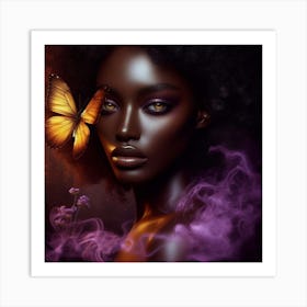 Black Butterfly 6 Art Print