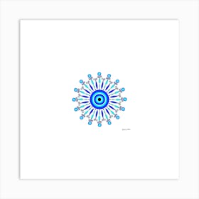 Evil Eye Mandala 1 Art Print