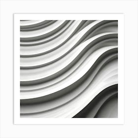 Abstract Wavy Pattern 3 Art Print