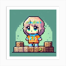 Pixel Art 2 Art Print