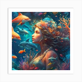 Mermaid 1 Art Print