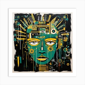 'Robot Head' Art Print