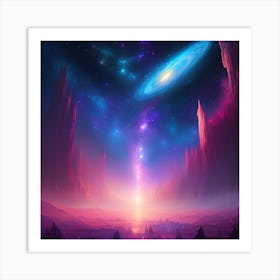 Distant Galaxy Art Print