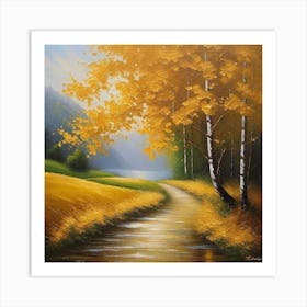 Autumn Road 12 Art Print