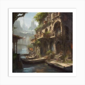 Fantasy City 78 Art Print