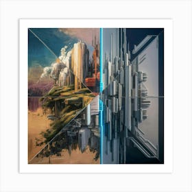 Futuristic Cityscape 6 Art Print