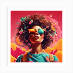 SunGirl Art Print