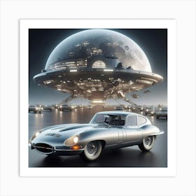 Jaguar e type alien Art Print