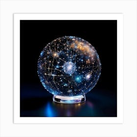 Galaxy Globe Art Print