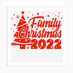 Family Christmas 2021 Xmas Matching Christmas Tree Art Print