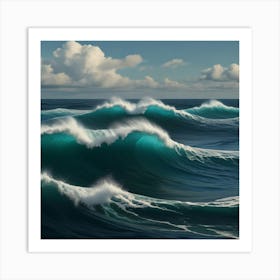 Default Create Unique Design Of Ocean Waves 1 Art Print
